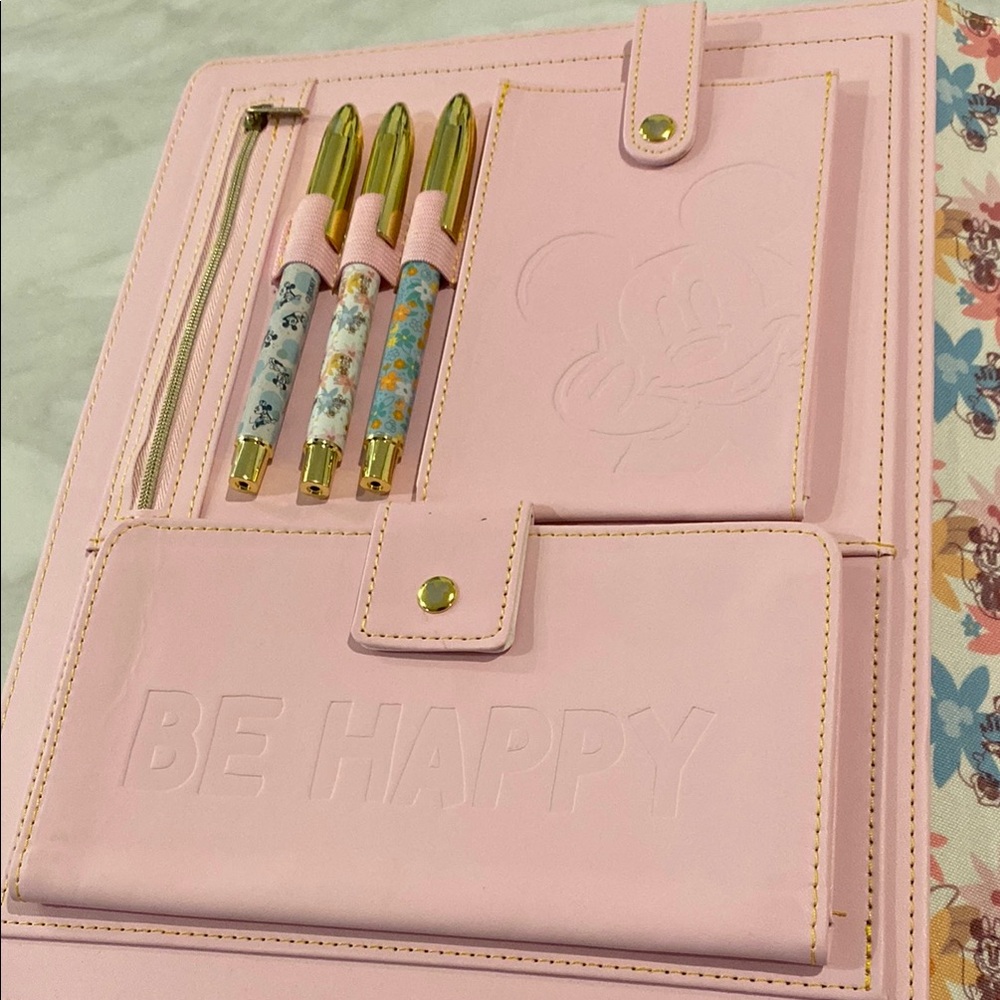 Disney Pink Embossed Mickey Mouse Notebook with extras! - Picture 2 of 4